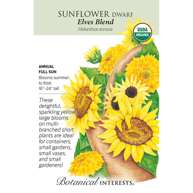 Sunflower Dwf Elves Blend Org – Garden Tower