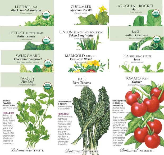 Bountiful Harvest Organic & Heirloom Seed Collection – Garden Tower